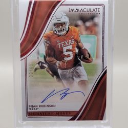 2023 Immaculate Bijan Robinson Auto /49 Rc