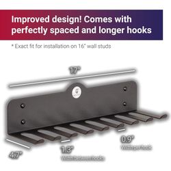Gym Storage Rack for Gym Accessories - Creates More Space & Declutters - Does not Bend - Gym Rack for Barbell Storage - Exercise Equipment Storage 