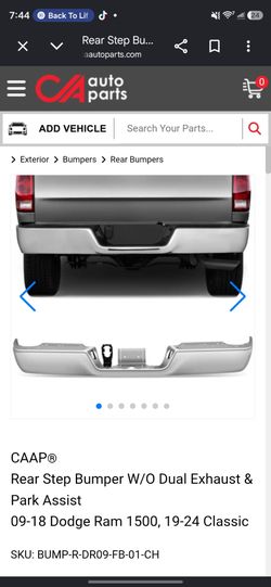 Dodge Ram Rear Bumper