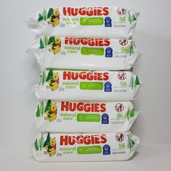 5 Huggies Wipes 