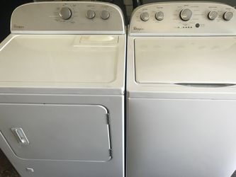 Whirlpool set washer and dryer gas super clean we deliverey