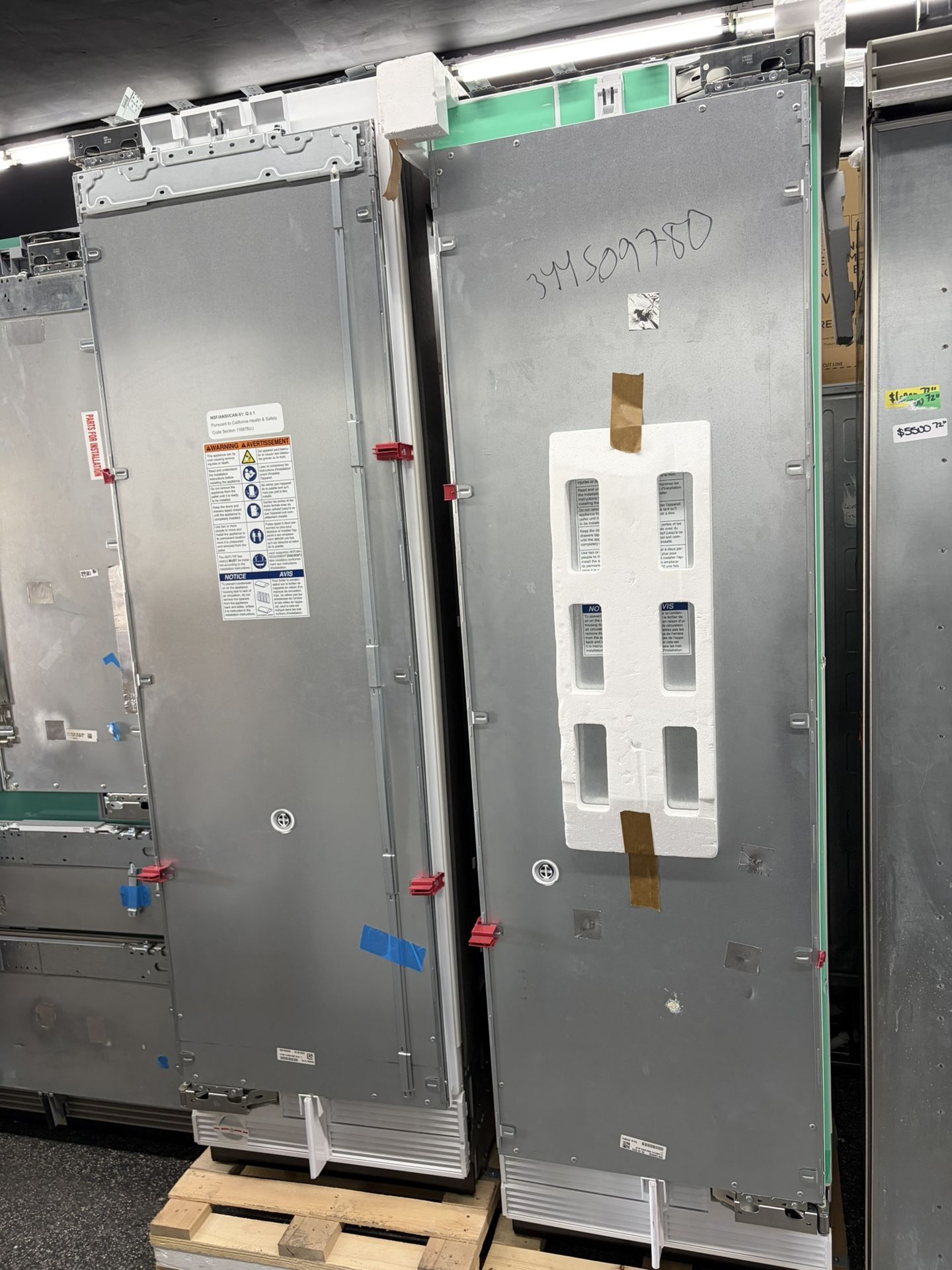 Built In Thermador Panel Ready 24” Fridge 24” Freezer Column Set 48”