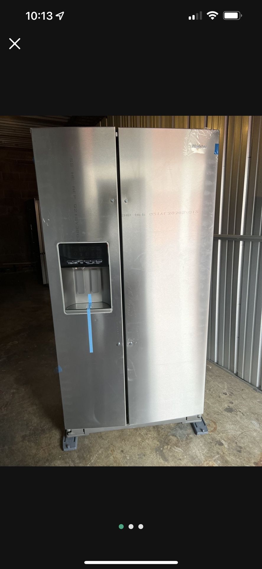 Whirlpool Side By Side Fridge