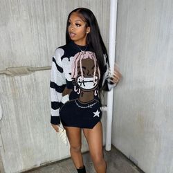 famous sweater dress, over sized  top