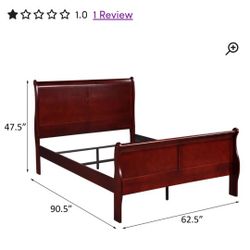 Queen Sleigh Panel Bed Frame 