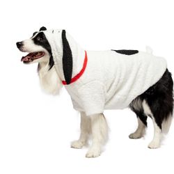 New Woof Snoopy Classic Face Pet Dog Costume Hoodie Halloween Size Medium