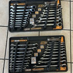Gearwrench Combination Ratcheting Wrench Set 