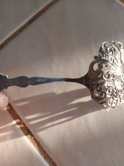 Sterling silver bon bon spoon