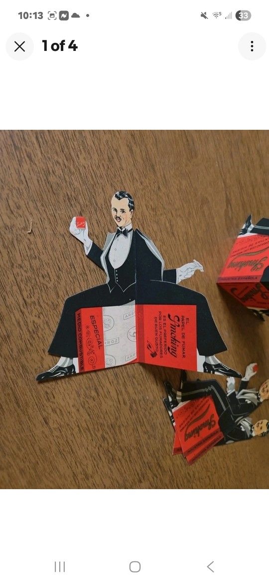 VINTAGE CIGERETTE AD SPAIN EUROPE 1920s? 1930s? ANTIQUE CIGAR Spanish Matchbook....Asking $25.00. **NOTE: I HAVE TWO (x2) Of Them **