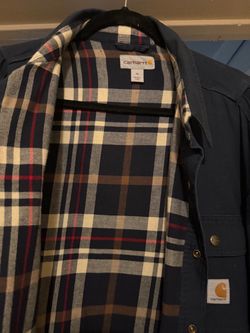 Carhartt shirt jacket flannel lined