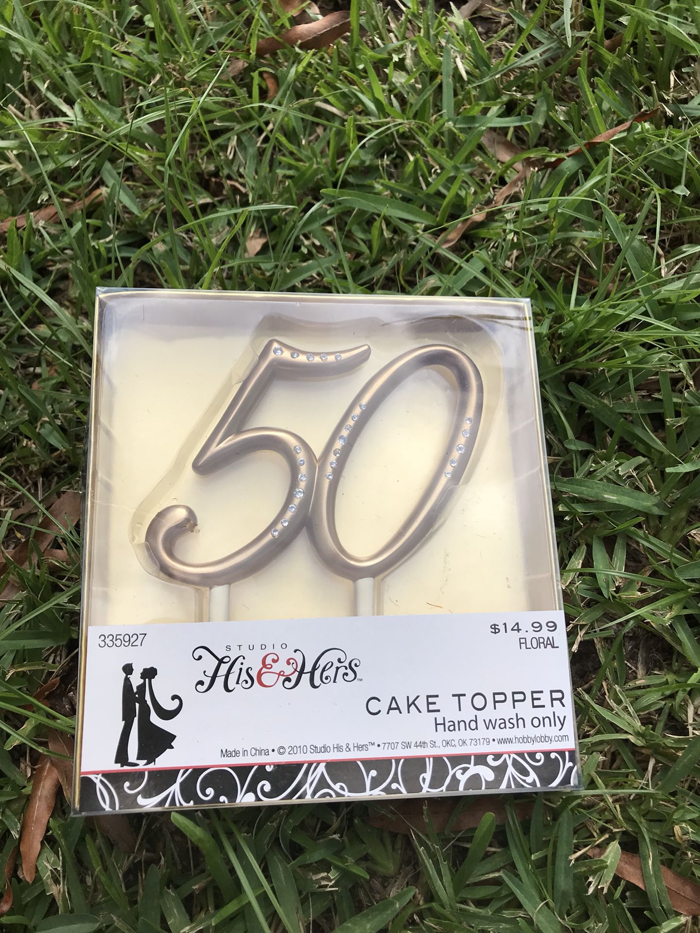 50 cake topper