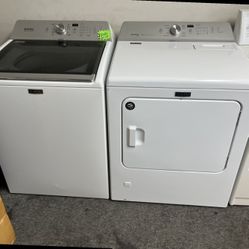 MAYTAG BRAVOS XL WASHER WITH DRYER SET COLOR WHITE ZR JZ