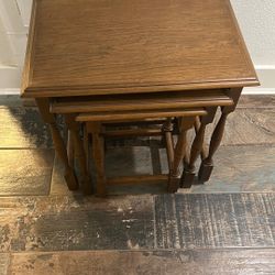Wooden Nesting Tables Set 3 New $ 75