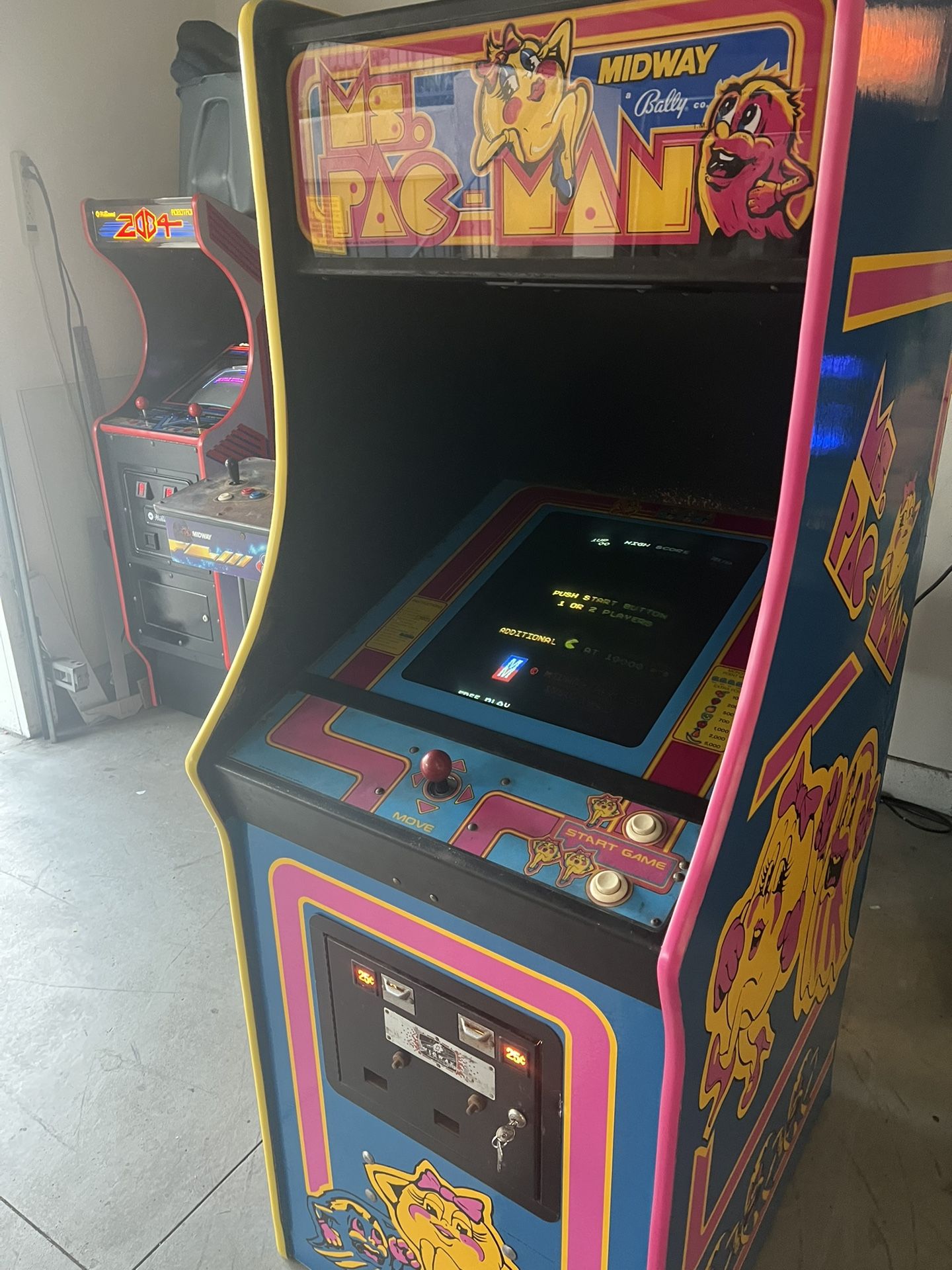 Beautiful Original Ms Pacman Arcade Machine Not A Fake Repo