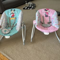 Mickey And Mini Mouse Baby Bouncer