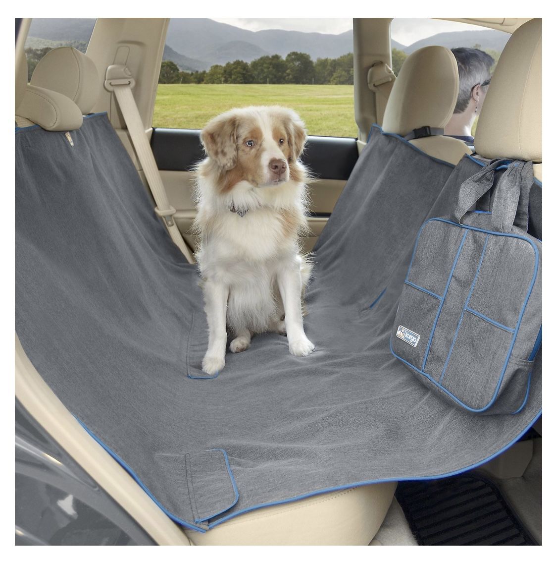 Dog hammock for car backseat protection