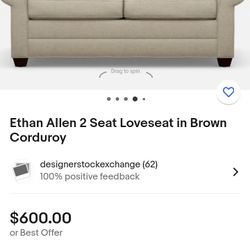 Ethan Allen Loveseat