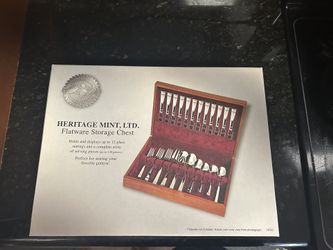 Heritage Mint  Flatware Storage Chest