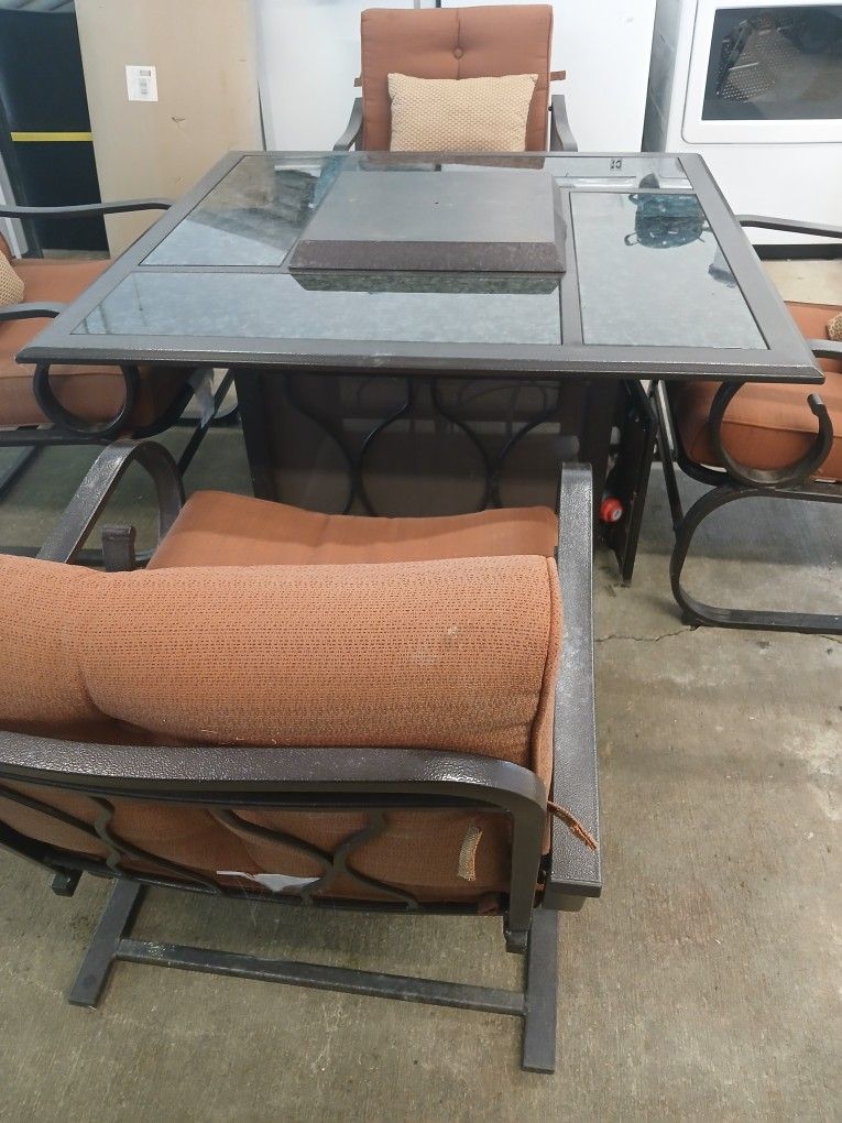 Four Chairs And Firepit
