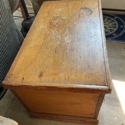Blanket Chest Wood Handcrafted Early 1900’s