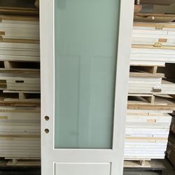 3/4  Laminated Glass Exterior Front Door/ Puerta Exterior De Enfrente Vidrio Laminado