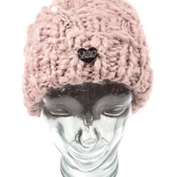 *NEW* Betsey Johnson Pink Pearl Beanie Knitted Hat