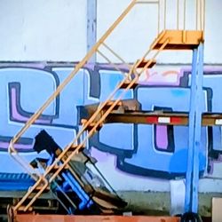 10 Step Warehouse  Wheeled Stairs