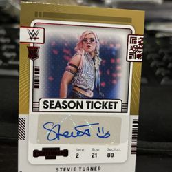 2022 Panini Chronicles WWE Contenders Ticket Stevie Turner Rookie Autograph