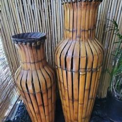 Vintage Bamboo Bins