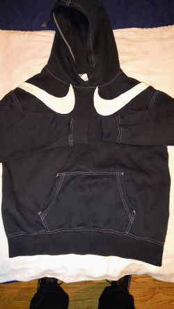 Black and white women's Nike hoodie.