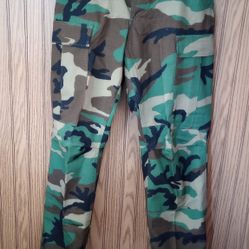 Military Woodland Camouflage Trousers 