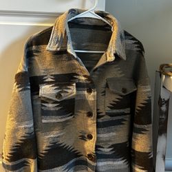 Aztec Print Jacket 