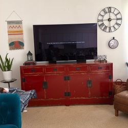 Tv Unit Stand Console Table Cabinet Storage
