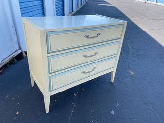 Vintage wood three drawer dresser
