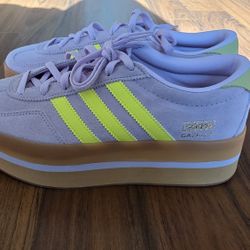 Adidas adidas Gazelle Stack Ice Lavender Solar Gum Fit Womens Sz7-7.5