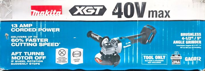 Makita xgt 40v grinder
