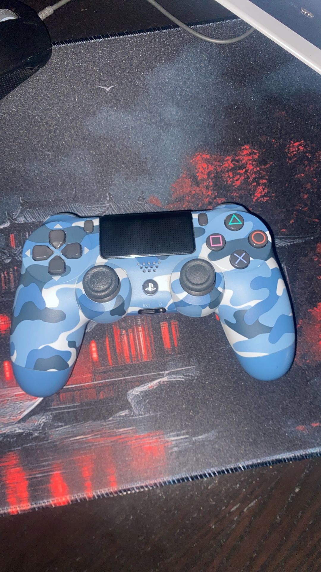 Dual Shock 4 Wireless Controller PS4, Blue Camo