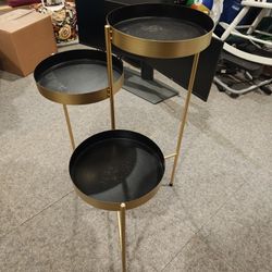 Tri-Level Metal Plant Stand x2
