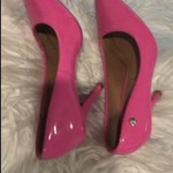 Hot Pink Patent Pointed-Toe Heels – Stunning, Like New! Size 7