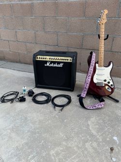 Complete Fender Stratocaster & Marshall Valvestate 80V Amp Bundle – Ready to Play!
