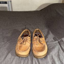 10.5 Sperry Men's Tan Leather Boat Shoes