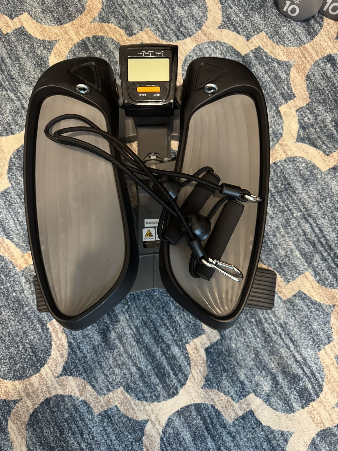 Stair stepper with resistance bands