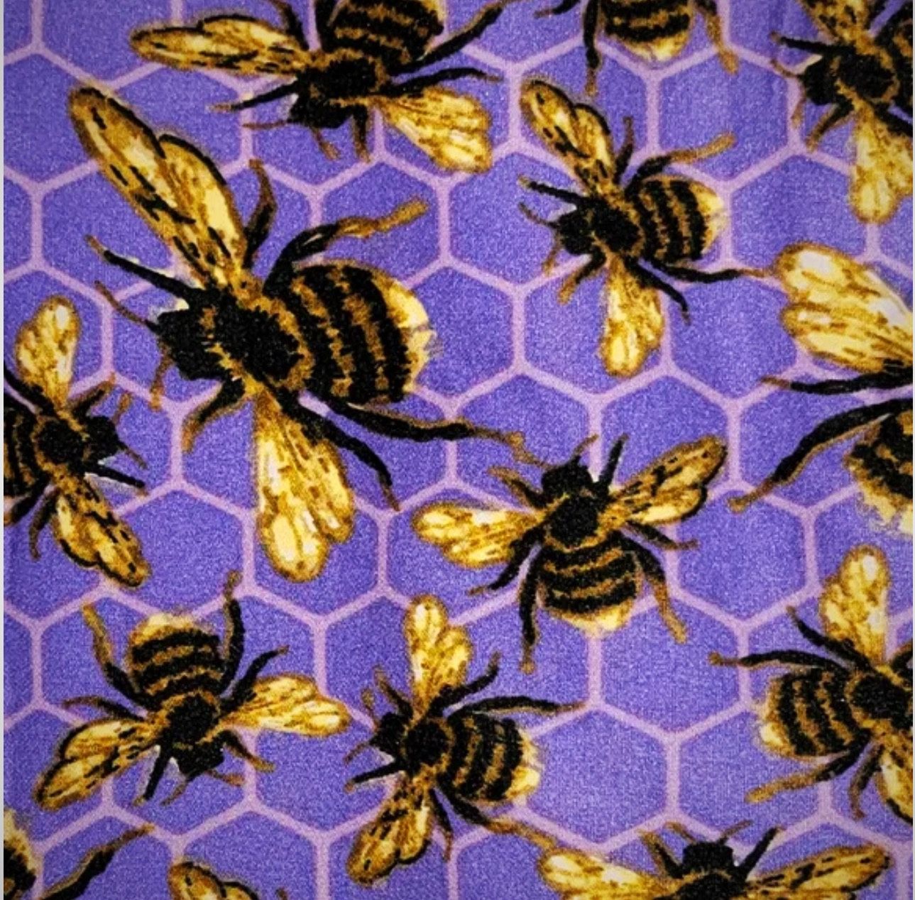 lularoe Honey bee Comb Rare Legging Lilac Purple $25