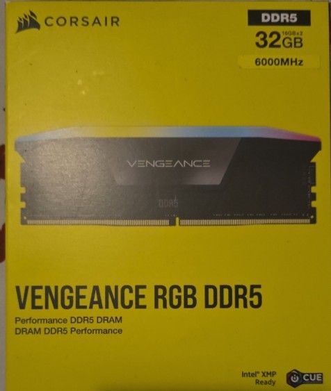 NEW SEALED - Corsair Vengeance RGB DDR5 32GB 6000MHz