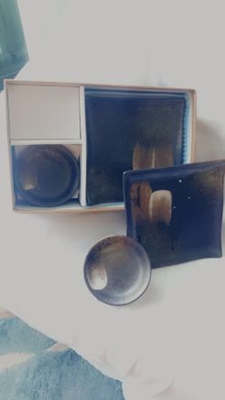 Vintage Sushi 4 Piece Dish Set