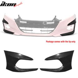 Fits 2021-2022 Honda Accord Sedan OE Style Front Bumper Lip Spoiler Unpainted PU 2PCS