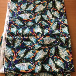 Marcus Brothers Textiles “Calhoun “ Fish Print Fabric - 73” X 58”