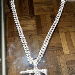 Cuban Link Iced Out AK Pendant 