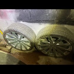4- 22” Volocity VW 12 chrome rims