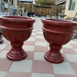 New Flower Pots Made Out Of Cement Perfect Gift 